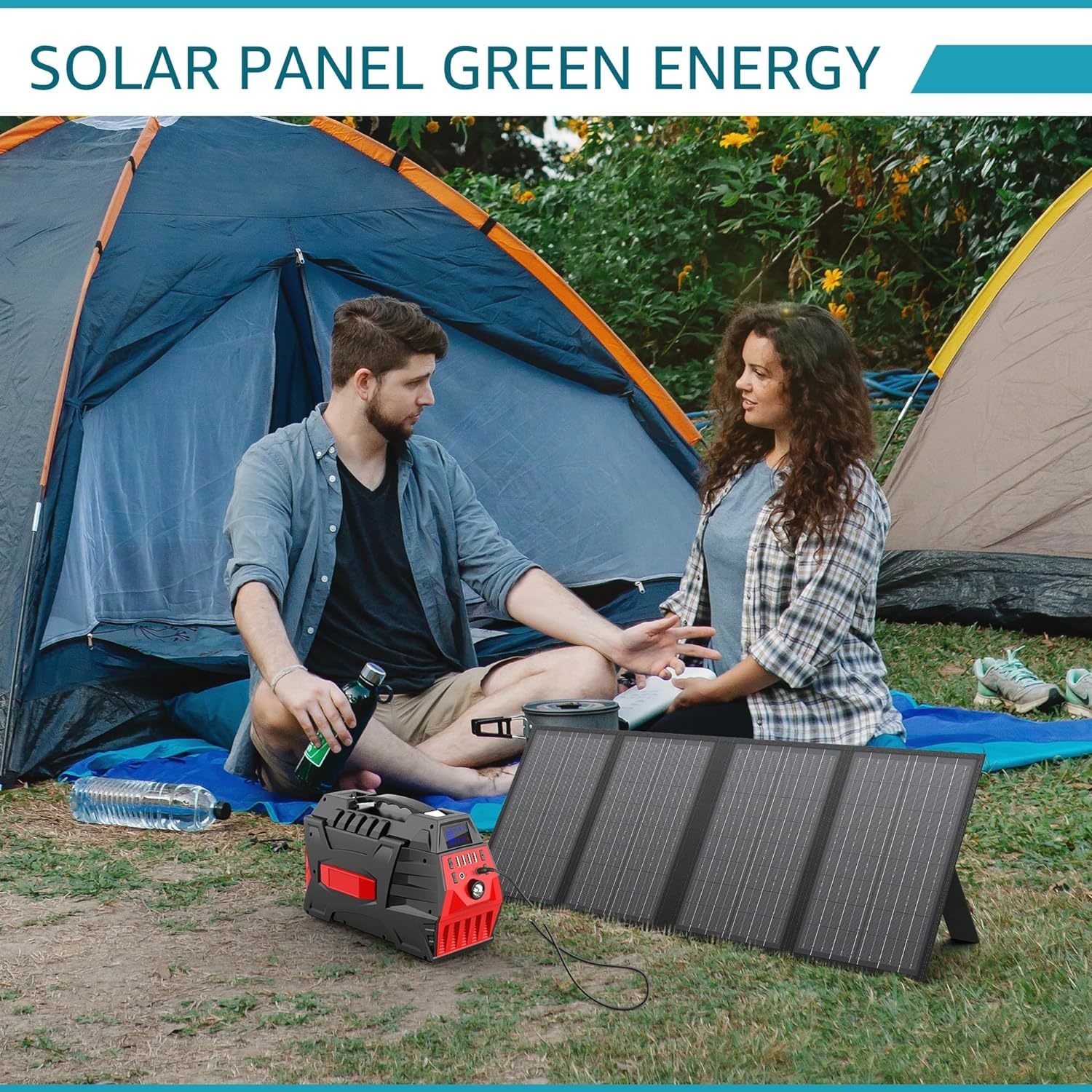 Folded Size 56.5*60.2*40 mm Portable Solar Energy Charging Bag with 2 Panels