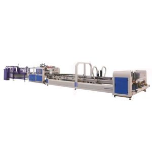 Semi-automatic Carton Box Pasting Machine, Single/Double-side, Folding + Gluing