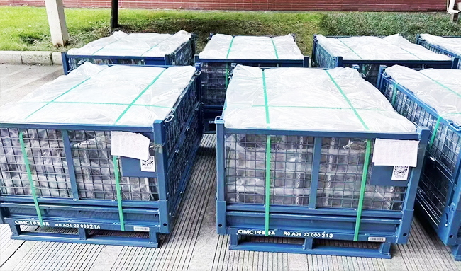 Warehouse Storage Cage Medium Duty Container Wire Metal Container Pallet Stackable Cage