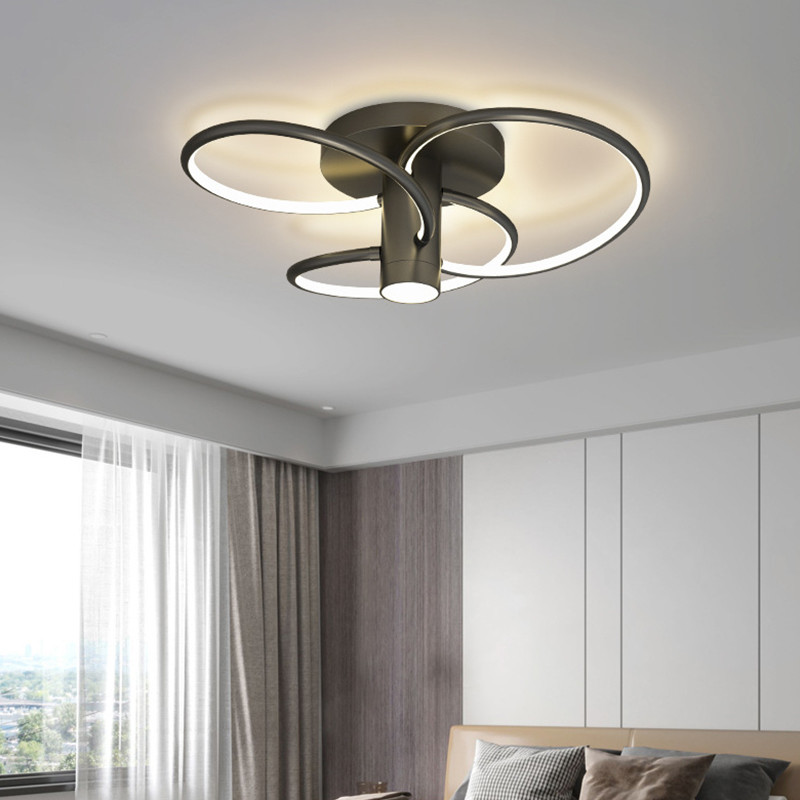 Modern Windmill Ceiling Lights Bedroom Minimalist Living Room black and gold ceiling light(WH-MA-256)