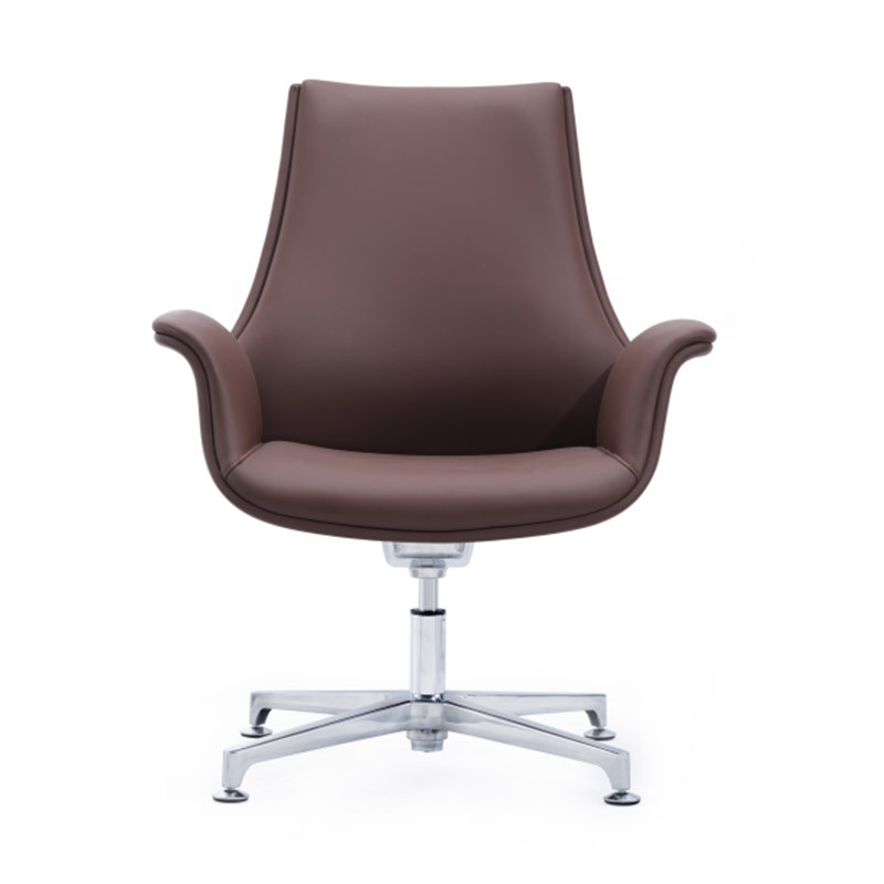 Brown Ergonomic Lifting Chair Swivel Leather Recliner Chair