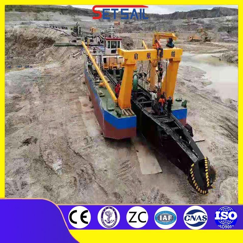 Diesel Engine Power Cutter Suction Dredger with Hydraulic Sand Pump