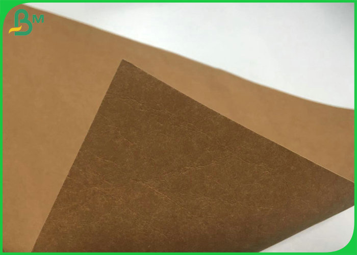 Washable And Tearable Soft Kraft Paper For Grocery Bag 0.55mm Thickness