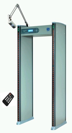 18 detection zones walkthrough metal detector gate with a camera XLD-E (LCD)
