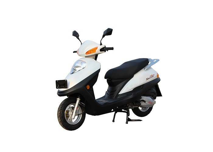 White Color Gas Motor Scooter 125cc 150cc GY6 Engine Iron Muffler CDI Lgnition System