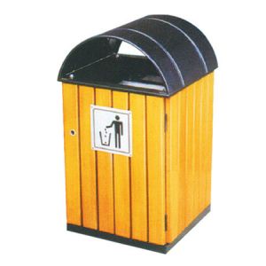 2 Compartments Recycle Trash Can Recycled Plastic Trash Cans