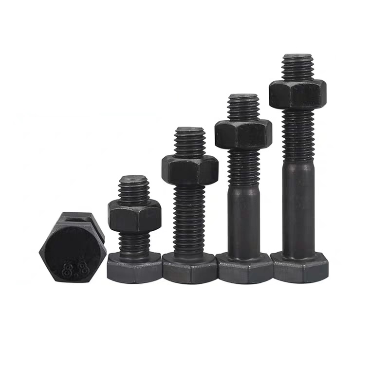 Steel Structure Bolt DIN933 10.9S Black Oxide Large Hexagon for Strength Applications