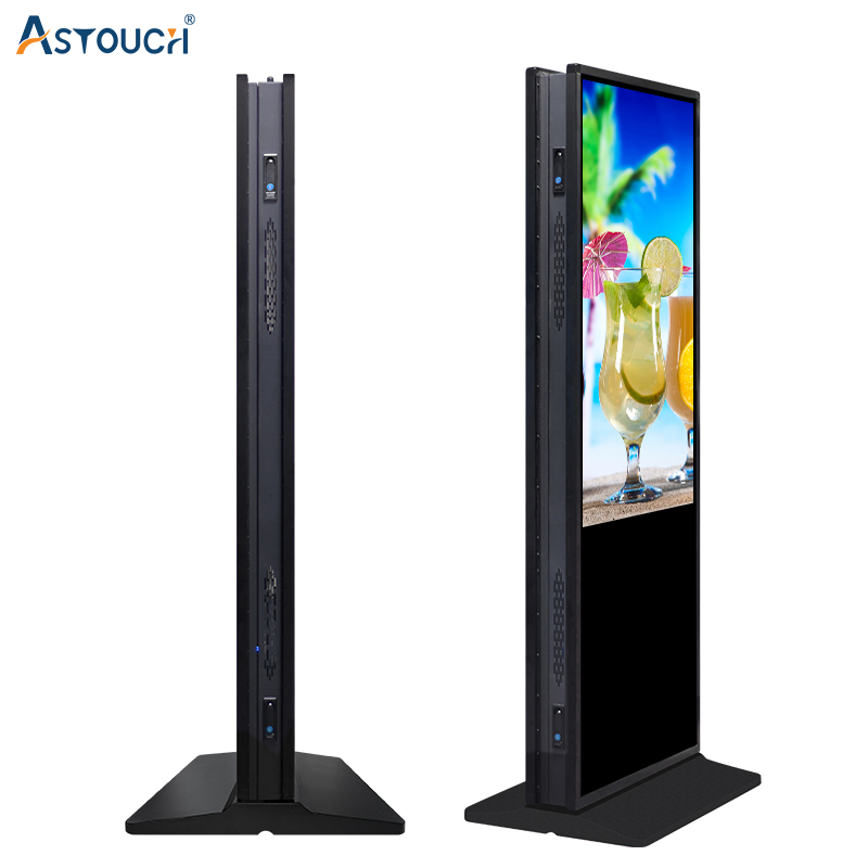Capacitive Indoor Floor Standing Digital Signage 75 Inch RoHS