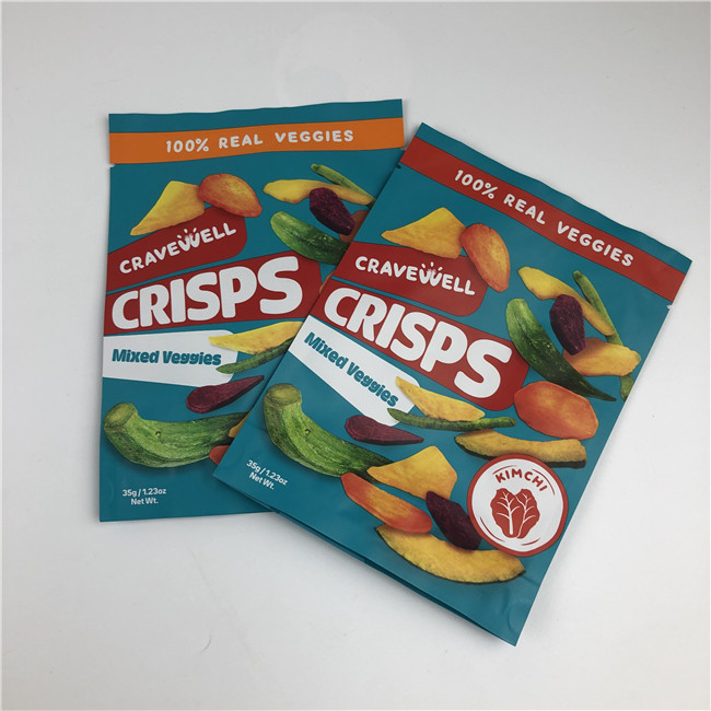 Custom Order Accepted Snack Chips Bag Packaging with Resealable and Screen Printing Features