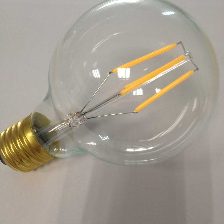 Retro style led globe bulbs crystal glass lamp G24/G25 8watts dimmable