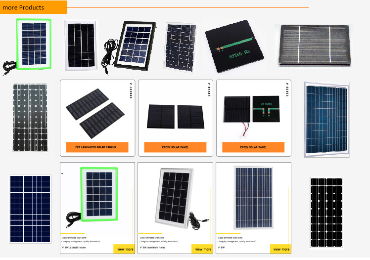 Easy Installation Epoxy Solar Panel Photovoltaic For Electric Bike Solar Charger 0.9W 9V