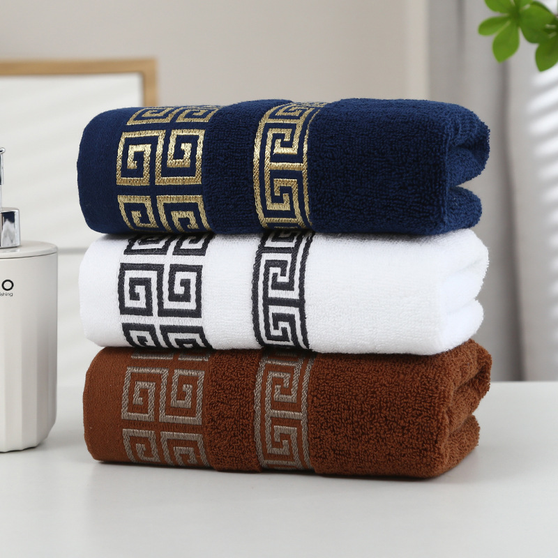 Custom Luxury Hotel Microfiber Towel Set with Thick Super Soft Bathroom Bath 100% Cotton