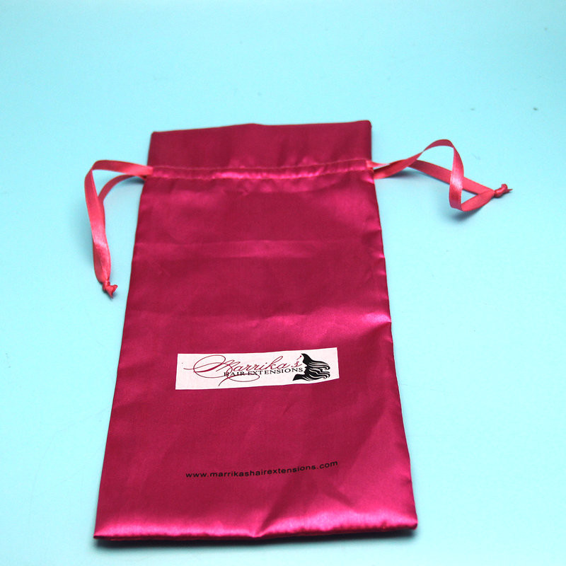 Satin Type Drawstring Jewelry Bag , Thick Satin Cotton Womens Drawstring Bag