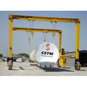 Hoist Mammoth Wind Power Components Use Mobile Gantry Crane