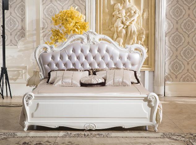 Vintage Antique Bed Wood full bedroom set classic luxury beds
