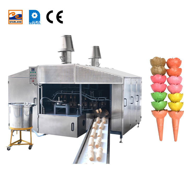 Automatic Wafer Rolled Cone Making Machine 28cast Iron Baking Templates