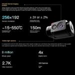 UAV With Thermal Camera Effective Distance Easurement 150m Temperature