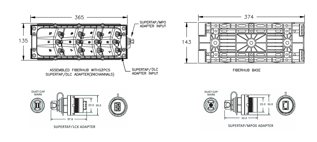 12 Core FTTX Splice Case Fiber Joint Enclosure For FTTH FTTA Communication