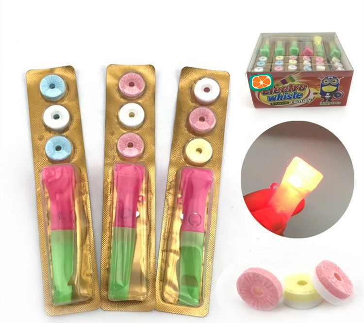 Lighting Novelty Candy Toys With Whistle For Children Abundant Nutrition/Good price