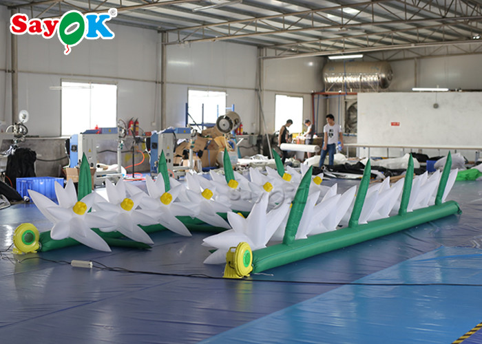 Durable Inflatable Flower Chain With Air Blower For Advertising