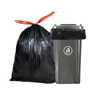 5-50 mic Thickness Heavy Duty Drawstring Biodegradable Trash Bag with Embossed