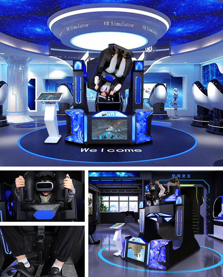 Single Seat 720 Rotation 9d Vr Machine Virtual Reality Flight Simulator