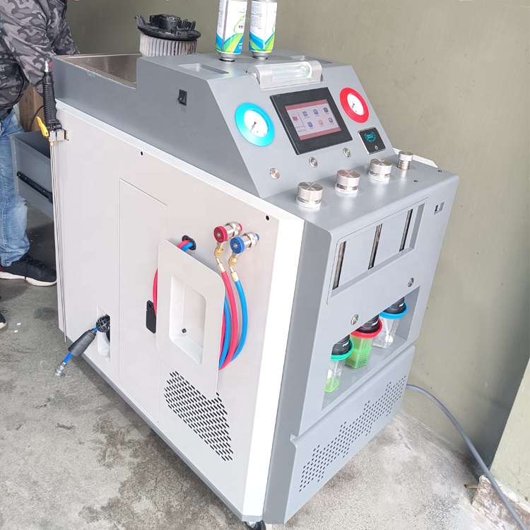Cylinder 500ml Industrial Refrigerant Recovery Machine 110V For AC Air Fresh Machine