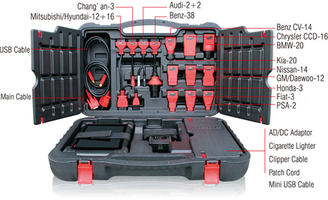 Autel MS908P Accessories Adaptors Original Autel MaxiSYS Pro MS908P Autel Diagnostic Tool with WIFI