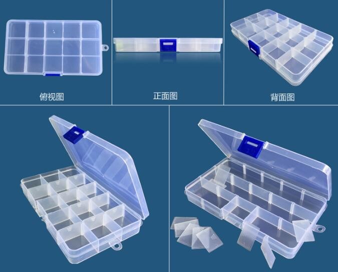 Parts Stocker Organizer PP Plastic Storage Box, pp EVA plastic adjustable plastic storage box, PLASTIC MESS ARTICLE TABL