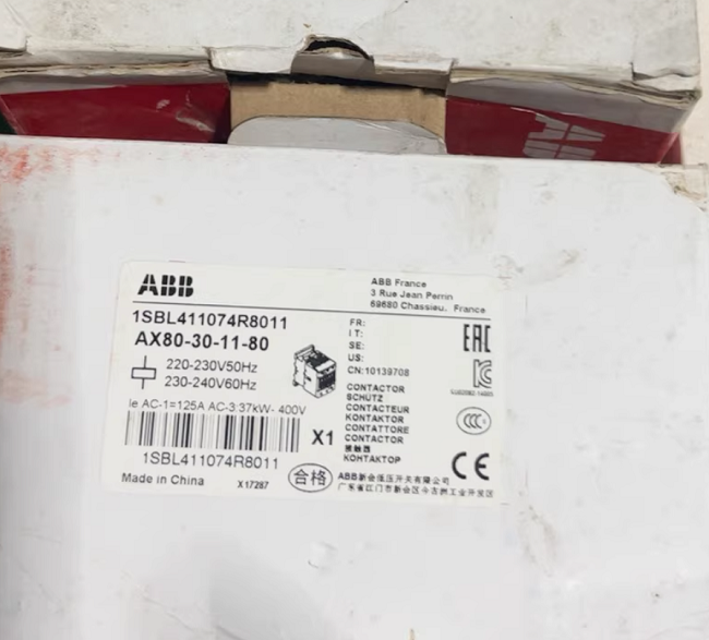 AX80-30 ABB Ac contactor Efficient reliable low-voltage control solutions