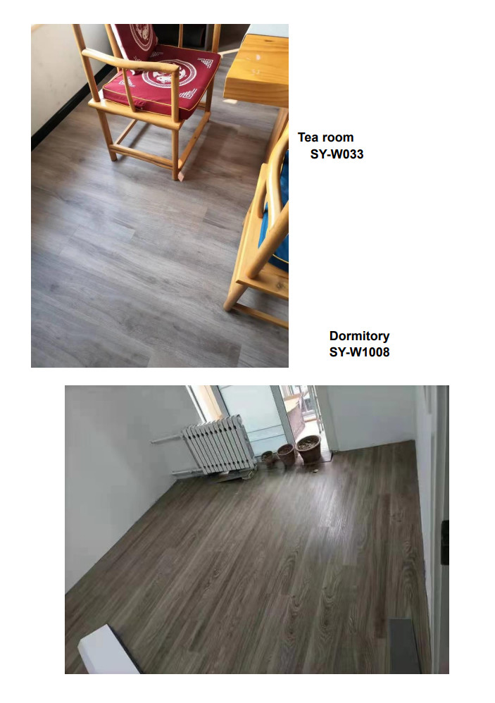 6mm Water Resistant Vinyl SPC Click Flooring Scratch Proof Anti Skid GKBM JR-W17023