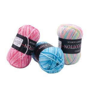 China 50g Weight Milk Cotton Material Knitting Wool Thread Yarn for Garment Sewing and More on sale