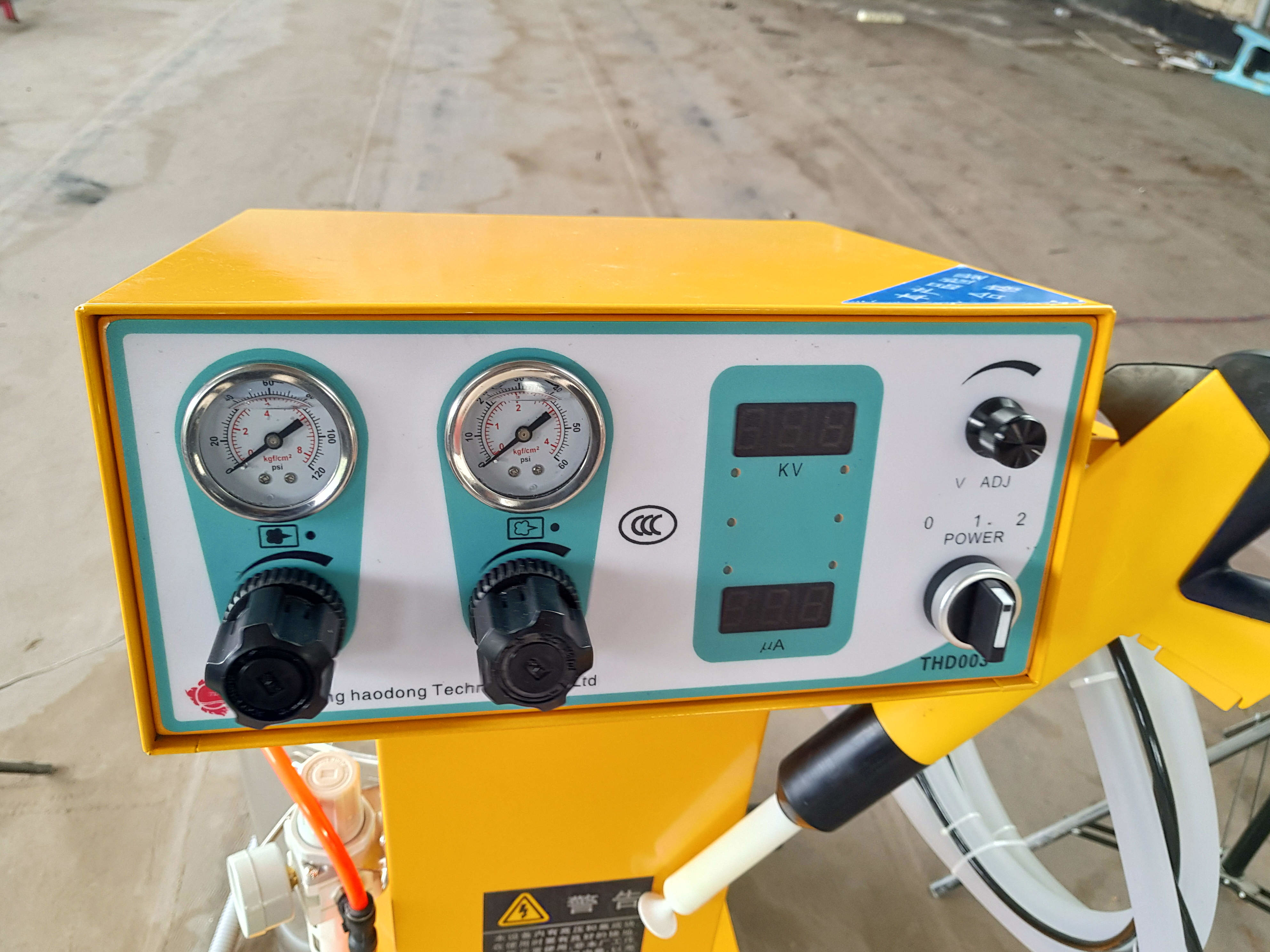50W Electrostatic Powder Spraying Machine Overhead Conveyor Coating Line