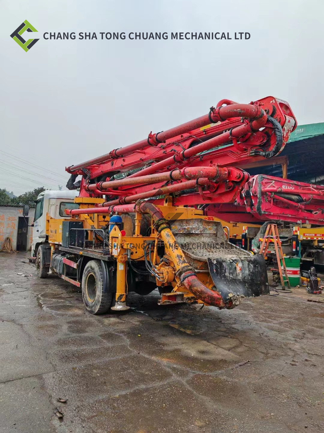 2015 Sany Heavy Industry SYM5165THBDD 25V8 Used Concrete Pump Truck 25 Meter