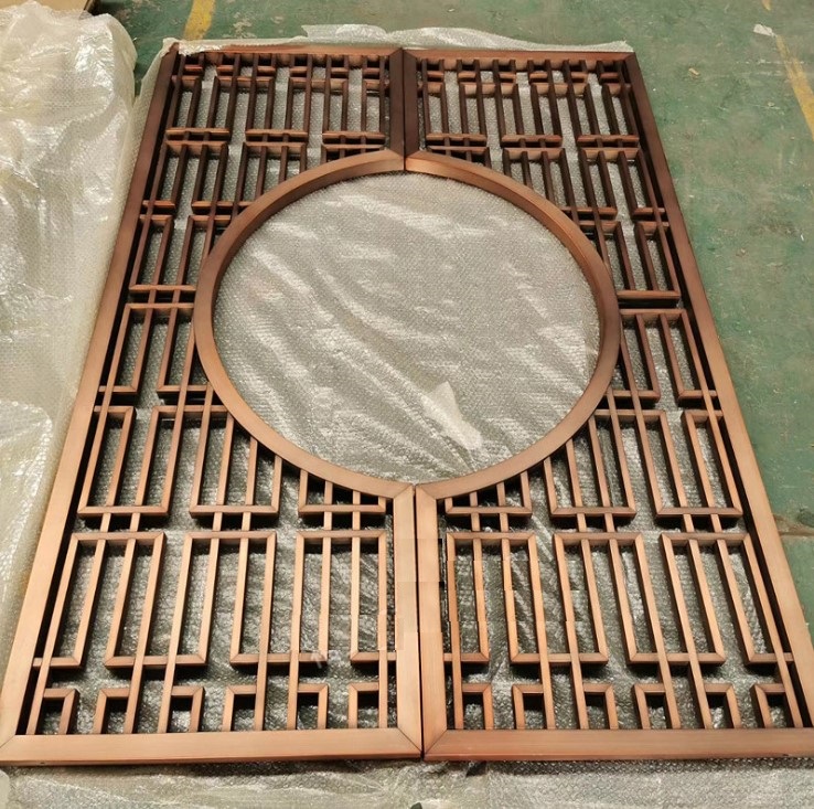 Movable Laser Cut Home Decorative Room Dividers Exhibition Grille Panel