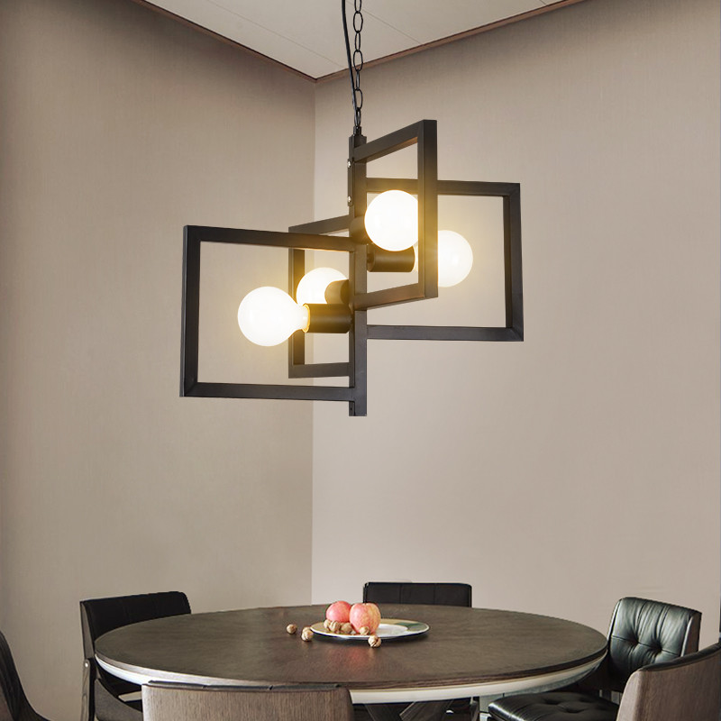 Vintage Square farmhouse pendant lights for Kitchen Dining room (WH-VP-31)