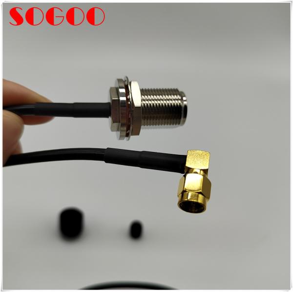 Huawei original 04047637VB LMR195 jumper, 90 degree SMA male to N Female