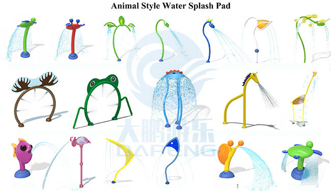 Anti Static Outdoor Water Sprinklers SS 304 Snail Water Splash Playground