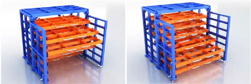 Drawer Racking Steel Plate Racking