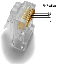 1.5AMP 10 Pin RJ45 RJ48 UTP Optical Patch Cord 50u Gold Plated