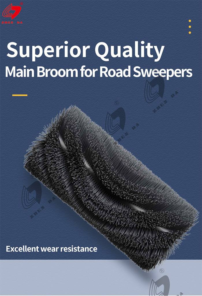 ISO9001 Road Sweeper Brush 45KG Sweeper Broom For Dulevo Sweeping Vehicles