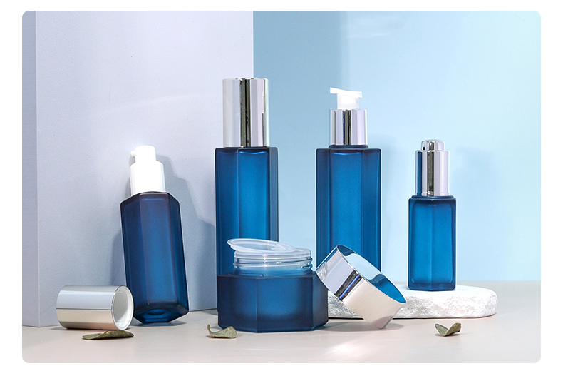 Screen Printing 120ml Transparent Plastic Bottles Hexagon Plastic Jars 50g For Sunscreen Cream