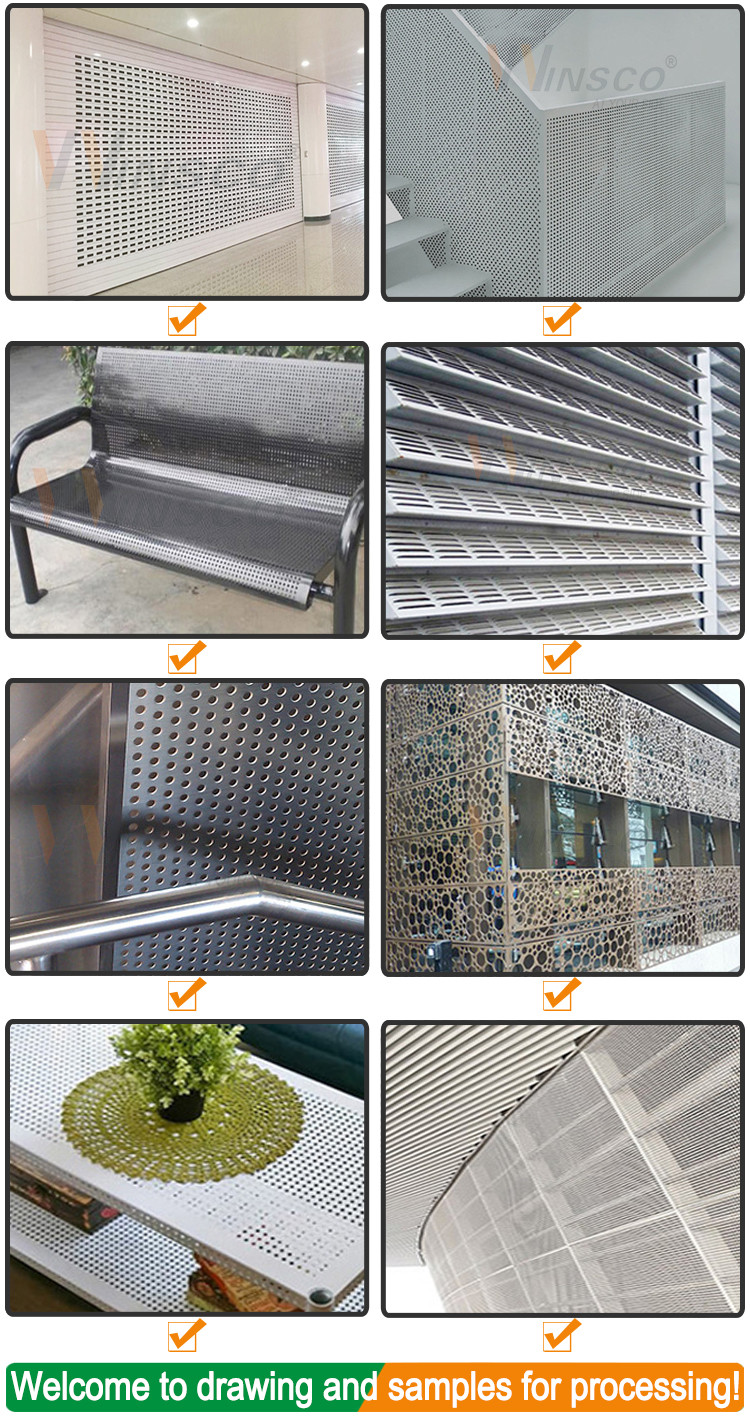 Colourful 3mm Perforated Stainless Steel Sheet Mirror Surface Round Hole