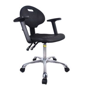 PU Foam Anti Static Lab Chair With Adjustable Height And Backrest For School And
