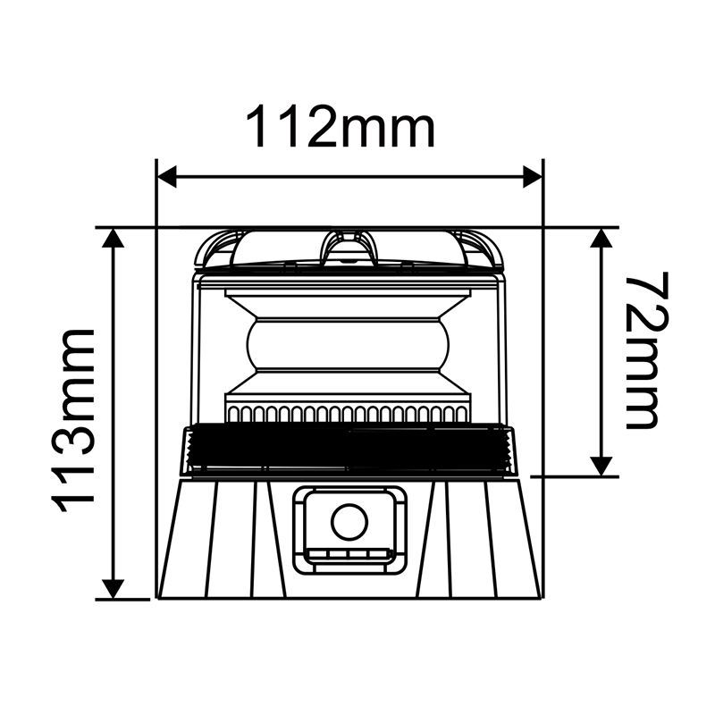 ECE R65 Rechargeable Flashing Beacon Warning Light China
