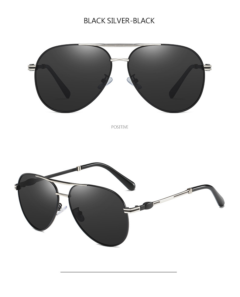 Memory Mens Metal Frame Sunglasses Spring Leg Fashion Polarized