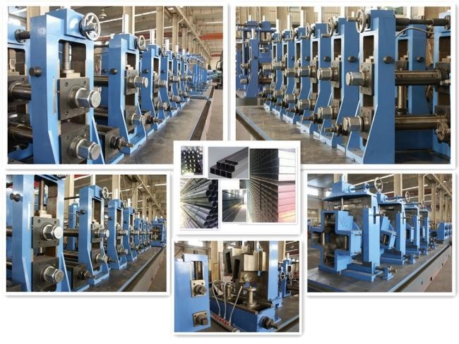 High Frequency Carbon Steel Round Pipe Making Machine 30m/min-50m/min