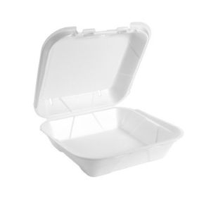  Foam Clamshell Container 1 Compartment Take Out Disposable Food Box Manufactures