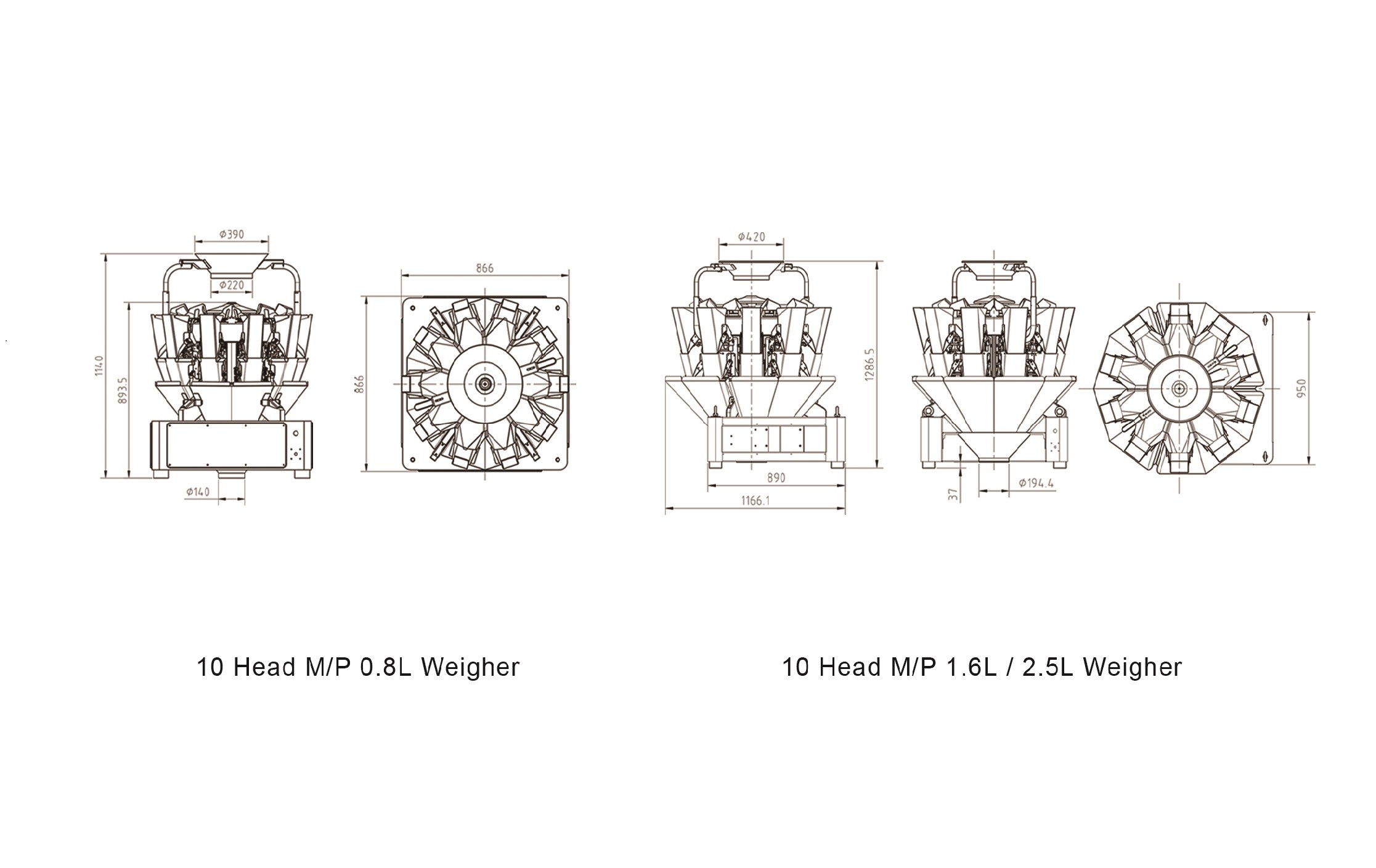 220v Multihead Weigher Packing Machine 60Hz For Snack Food