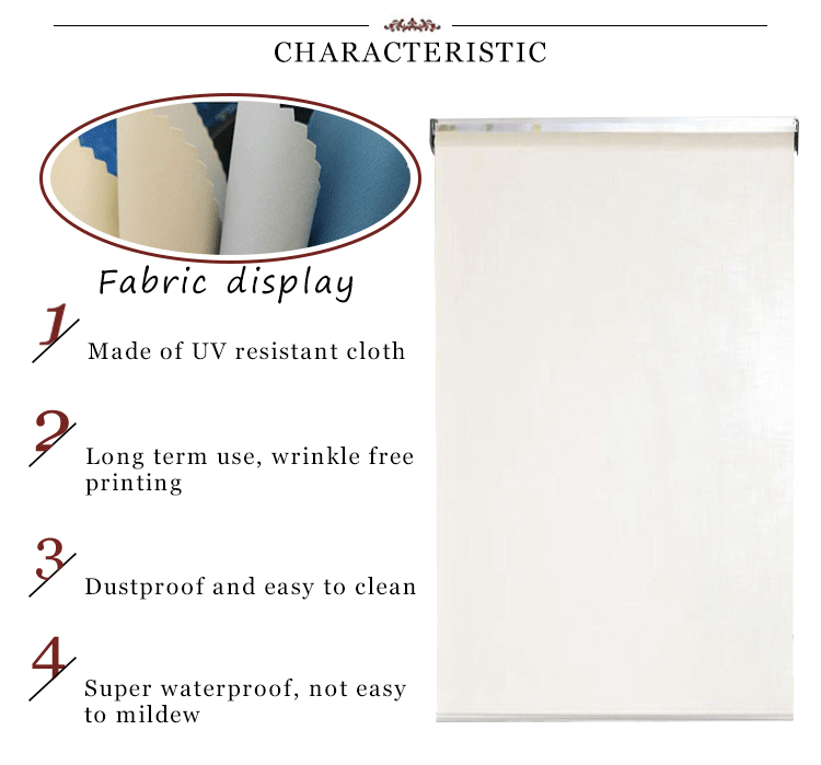 popular 100% polyester roller blinds plastic chain motorised roller blinds very low price roller blinds fabric